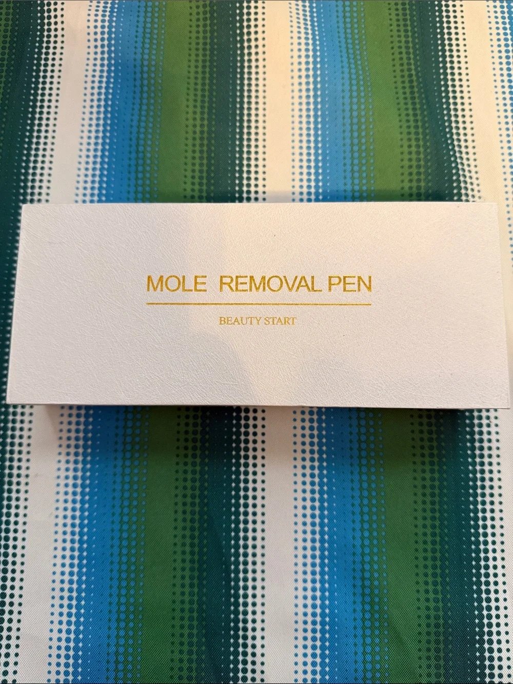 Mole Removal Pen - Beauty Start - White with Gold Text